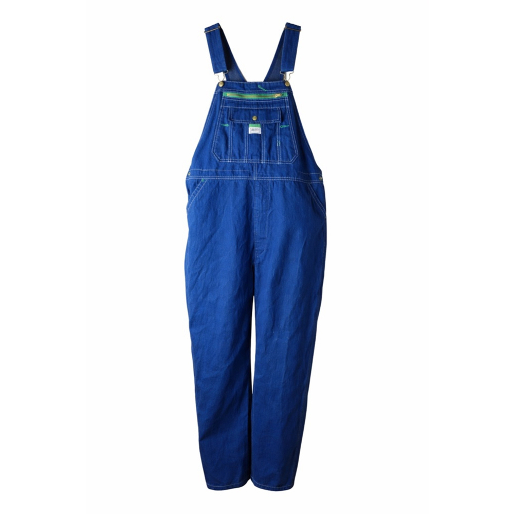 Liberty Bib Overalls Men's 42x28 Blue Cotton Workwear Short Inseam Rob Traitors
